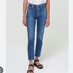 Citizens of Humanity Charlotte High Rise Straight in Dance Floor